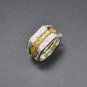 TRENDY 18K BAND WITH 0.85 CT DIAMONDS