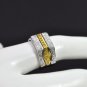 TRENDY 18K BAND WITH 0.85 CT DIAMONDS