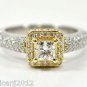 STYLISH 1.75 CT T.W DIAMOND ENGAGEMENT RING IN 14 KT 2-TONE GOLD N/R