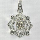 Vintage 1.48 ct Diamond 18kt Gold Pendant