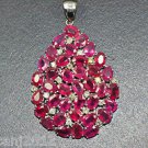 Estate 50.75 ct Diamond & Ruby 18kt Gold Pendant