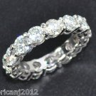 Vintage 5.05 ct Diamond 14kt Gold Eternity Band Ring