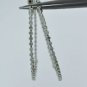 BEAUTIFUL 3.45CT DIAMONDS IN & OUT HOOP EARRINGS 14KT SOLID WHITE GOLD
