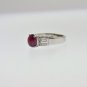MAGNIFICENT 2.65 CT DIAMOND AND GEM DRESSY RING IN 18 KT WHITE GOLD