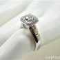 1.46 CT DIAMOND ESTATE RING IN PLATINUM AND 18 KT GOLD