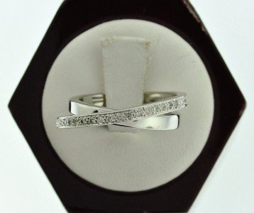 GORGEOUS 0.30CT DIAMOND LADIES RING 14KT SOLID WHITE GOLD