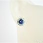 Stunning 1.75 ct Diamonds & Tanzanite 14k Gold Earring.