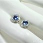 Stunning 1.75 ct Diamonds & Tanzanite 14k Gold Earring.