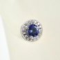 Stunning 1.75 ct Diamonds & Tanzanite 14k Gold Earring.