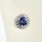 Stunning 1.75 ct Diamonds & Tanzanite 14k Gold Earring.