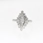 VINTAGE 0.95 CT DIAMOND BALERINA 14K GOLD RING