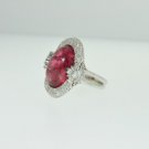 ESTATE 16.94CT DIAMONDS & PINK TOURMALINE 14KT SOLID WHITE GOLD $13,165.00