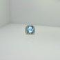 ESTATE HUGE 29.40CT DIAMOND & BLUE TOPAZ 18KT SOLID WHITE GOLD $14,210.00