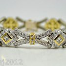 CUSTOM MADE 7.01 CT DIAMOND LUXURIOUS  LADY'S BRACELET IN 18 KT GOLD