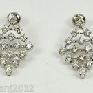 LOVELY ESTATE 1.30 CT DIAMOND EARRING IN 14 KT WHITE GOLD