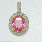 Estate 18kt Gold 5.80 ct Diamond & Gem Pendant