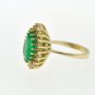 LAVISH ESTATE 3.75 CT EMERALD AND 0.45 CT DIAMOND RING IN 14 KT YELLOW GOLD