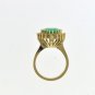 LAVISH ESTATE 3.75 CT EMERALD AND 0.45 CT DIAMOND RING IN 14 KT YELLOW GOLD