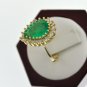 LAVISH ESTATE 3.75 CT EMERALD AND 0.45 CT DIAMOND RING IN 14 KT YELLOW GOLD