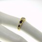 ESTATE 18KT BAND WITH 0.90 CT DIAMOND AND SAPPHIRE RING YELLOW GOLD