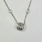 MODERN TRENDY 1.90 CT DIAMOND SOLITAIRE PENDANT ON A DIAMOND NECKLACE