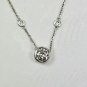 MODERN TRENDY 1.90 CT DIAMOND SOLITAIRE PENDANT ON A DIAMOND NECKLACE