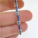 Exquisite 18k Gold Bangle with 2.70 ct Diamond and Sapphire