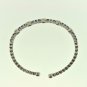 Exquisite 18k Gold Bangle with 2.70 ct Diamond and Sapphire