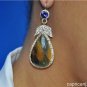 70CT DIAMONDS & GEMSTONES ESTATE EARRINGS IN 14KT GOLD