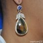 70CT DIAMONDS & GEMSTONES ESTATE EARRINGS IN 14KT GOLD