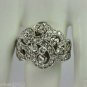 Retro 3.00 ct Diamond 14kt Gold Estate Cocktail Ring