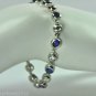 Fine 8.75 ct Diamond & Sapphires Estate 18kt Gold Bracelet