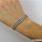 NEW 8.75 CT DIAMOND TRINITY BRACELET IN 14 KT GOLD
