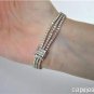 NEW 8.75 CT DIAMOND TRINITY BRACELET IN 14 KT GOLD
