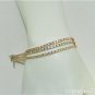 NEW 8.75 CT DIAMOND TRINITY BRACELET IN 14 KT GOLD