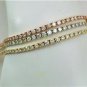 NEW 8.75 CT DIAMOND TRINITY BRACELET IN 14 KT GOLD
