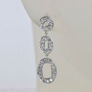 Pair of 18 kt gold 1.15 ct Diamond Dangling Earring