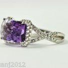 18 kt Gold Cocktail Ring with 9.95 ct Diamonds and Gemstone.