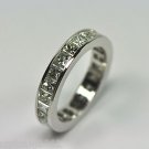 Princess Cut Channel-set 4.10 ct Diamond Eternity Ring in 14 kt Gold