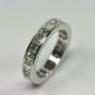 Princess Cut Channel-set 4.10 ct Diamond Eternity Ring in 14 kt Gold