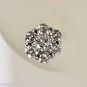 Estate 1.20 ct Diamond Cluster Earring in 14 kt Gold