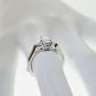 ESTATE 1.06 CT DIAMOND LUXURIOUS RING IN 18 KT WHITE GOLD.