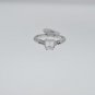 ESTATE 1.06 CT DIAMOND LUXURIOUS RING IN 18 KT WHITE GOLD.