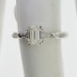 ESTATE 1.06 CT DIAMOND LUXURIOUS RING IN 18 KT WHITE GOLD.