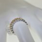 GORGEOUS 2.40CT DIAMOND & SAPPHIRE SET IN14KT 3 COLOR GOLD