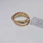 GORGEOUS 2.40CT DIAMOND & SAPPHIRE SET IN14KT 3 COLOR GOLD