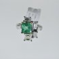ELEGANT DECO DESIGN 5CT DIAMOND & EMERALD LADIES RING 18KT SOLID GOLD