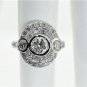 EXQUISITE 2.40CTs DIAMOND LADIES RING 18KT SOLID WHITE GOLD 11.10 GRAMS