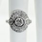EXQUISITE 2.40CTs DIAMOND LADIES RING 18KT SOLID WHITE GOLD 11.10 GRAMS