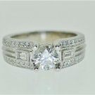 1.41CTs DIAMOND ENGAGEMENT RING 18KT SOLID WHITE GOLD